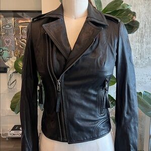Joie Ailey Leather Moto Jacket